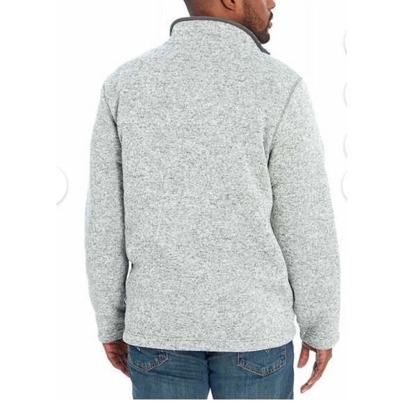 Orvis Men's Fleece Lined Quarter Zip Pullover Heather Gray Size Large Outdoors - Picture 4 of 12